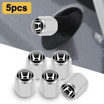 5PCS Car Wheel Tire Valve Caps Tyre Stem Cover protect For Honda Civic Accord Fit CRV Jazz Odyssey Prelude Insight Legend Stream