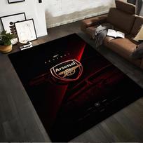 Arsenal Emblem Dark Red Theme Rug Non-slip rug suitable for living room and bedroom sofas 200x160cm( 78x62in )