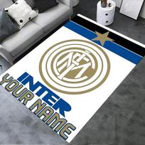 Custom Name Inter Milan Carpet Rug for Living Room Bedroom Home Sofa Decoration,Kids play Non-slip Floor Mat 200x160cm( 78x62in )