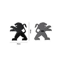 65/75/100/110mm Car Front Grille Emblem Rear Trunk Badge Sticker For Peugeot 3008 206 208 308 207 2008 408 107 Valve Accessories 1pc For Peugeot