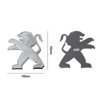 65/75/100/110mm Car Front Grille Emblem Rear Trunk Badge Sticker For Peugeot 3008 206 208 308 207 2008 408 107 Valve Accessories 1pc For Peugeot