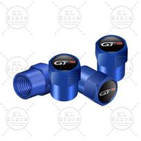 4Pcs/Set GT Emblem Car Wheel Tire Valve Caps Metal Stem Dust Proof Cover For Peugeot GT 308 508 3008 5008 2008