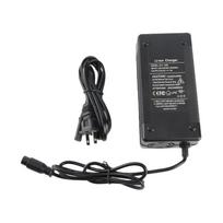Electric Scooter Charger 54.6V 2A Power Adapter Compatible for KUGOO M4 Electric Scooter black