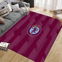 Aston Villa FC Flannel Pattern Square Carpet,Area Rug,Carpet Rug for Living Room Bedroom Sofa Playroom Decor,Non-slip Floor Mat 100x120cm( 39x47in )