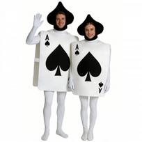 Alisos Stebuklų šalyje Cosplay kostiumų rinkinys - Pikų širdžių tema Unisex suaugusiųjų vakarėlio apranga su liemene ir galvos apdangalu 8168 Spade Unisex Adult Horsehair Hat white