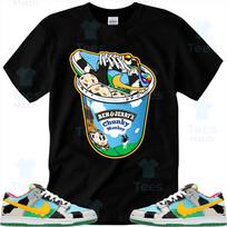 Chunky Dunky Pint T-Shirt Matching SB Dunk Low Ben & Jerry's Chunky Dunky -Black Unisex T-Shirt S black