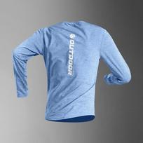 Mens Quick-Dry Long Sleeve Running T-Shirt Cycling Gym Workout Athletic Base Layer XL Recommended 120-140 lbs