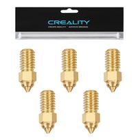 5PCS Creality Ender-3 V3 SE Brass Nozzle 0.2/0.6/0.8/1.0MM M6 Extruder Nozzle for Ender-5 S1/Ender7/Ender-3 V3 SE 3D Printer