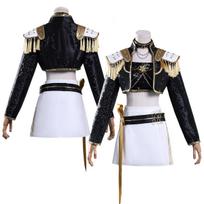 HOLOUN Anime Rumi Zoey Mira Cosplay Kostiumas Striukė Sijonas Juoda Sceninio Pasirodymo Uniforma Helovinas Kalėdos XXL gray