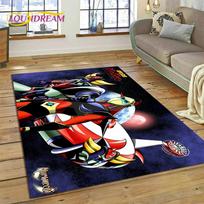 3D Cartoon UFO Robot Grendizer Anime Carpet Rug for Bedroom Living Room Home Sofa Decoration,Children Game Large Decor Floor Mat 40x60cm( 15x23in )