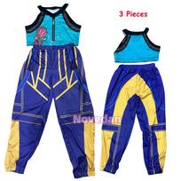 Auksinis Kpop Demono Medžiotojai Rumi Mira Zoey Cosplay Kostiumas Vaikams Mergaitėms Gimtadienio Šventėms Helovinas Sceninėms Performacijoms Drabužiai Kids 130cm&Demon Hunters KPOP blue