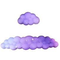 Soft Ergonomic Cloud Mouse Wrist Rest Silicone Pad Rest Desk Wrist Support Ergonomic Mouse Pad For Extended Computer purple