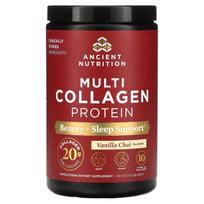 Ancient Nutrition, Multi Collagen Protein, Beauty and Sleep Support, Vanilla Chai, 1 lb (456 g)