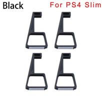 4 vnt. Plokščio montavimo kojelės Pagrindas Konsolės laikiklis Stovas Laikiklis Aušinimo kojelės black-For PS4 Slim-1 set gray