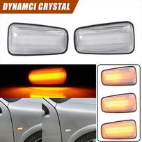 2PCS Led Dynamic Side Marker Turn Signal Light for Peugeot 306 106 406 806 Citroen XM ZX Break Xsara Xantia Fiat black