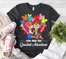 Retro Carl and Ellie Disney Balloon Adventure Unisex Adult Kid Shirt 5924509 M gray