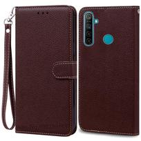 Dėklas Realme C3, galinis dangtelis, atverčiamas piniginės tipo telefono dėklas OPPO Realme C3 RMX2020 C 3 RealmeC3 odinis dangtelis Coque Fundas For Realme C3 black
