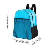 Portable Roller Skates Bag Ice Hockey Backpack Multi-functional Children Roller Skate Safety Harness Bag Hockey Accessories mėlyna