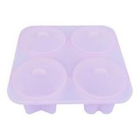 Ice Cube Mold Heart Circle Star Flower Multiple Shapes Food Grade Silicone Refrigerator Ice Tray with Lid Easy Release 4 Compartments Ice Cube Maker
