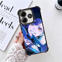 Oshi No Ko Anime Soft Phone Case For Xiaomi Redmi Note 14 15 Pro Plus 13 12 11S 11T 5G 10 9S 9 Plating Anti-Fall Fundas Redmi Note15ProPlus