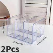 2/4-Pack Plastic Wrap Storage Rack, Kitchen Cabinet Drawer-Style Storage Organizer for Plastic Bags, and Sundries,Utility Racks gray