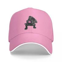 Tongues Out Because Black Pug Cap Casual Baseball Caps Adjustable Hat Summer Unisex Baseball Hats Customizable Polychromatic One Size rožinė