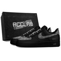 Nike Air Force 1 Height Increasing Low top Skateboard Shoes Unisex Black Gray CW2288-001(Team1606--) 36.5 gray