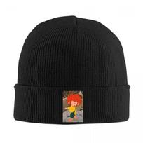 Pumuckl Warm Knitted Cap Winter Knit Bonnet Hat Skullies Beanies Hip Hop Caps for Unisex One Size black