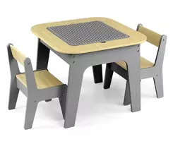 Vaikiškų baldų komplektas Milly Mally Olaf Blocks Dark Grey