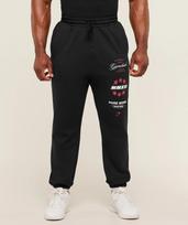 Men's Sweatpants Jogger Gym Muscle Bodybuilding Casual Pants Cotton Printed Trousers M gray