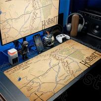 Black Mouse Pad Speed Laptop Gamer Office Non-slip Carpet HD Print L-lord of the Rings Keyboard Mats Pc Gaming Setup Accessories 30cmx60cm(11.8x23.6inch) gray