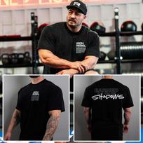 IR Iron Fitness Training Gym Casual T-Shirt Men's and Women's Luxury Brand Top L gray