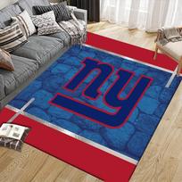 New York Giants Flannel Pattern Square Carpet,Area Rug,Carpet Rug for Living Room Bedroom Sofa Playroom Decor,Non-slip Floor Mat 40x60cm( 15x23in )