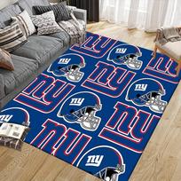 New York Giants Flannel Pattern Square Carpet,Area Rug,Carpet Rug for Living Room Bedroom Sofa Playroom Decor,Non-slip Floor Mat 70x100cm( 27x39in )
