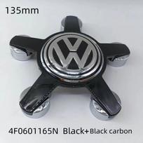VOLKSWAGEN 4 vnt. Volkswagen Golf Polo 135mm 4F0601165N 5 smeigtukai Automobilio ratlankio centriniai dangteliai Ratlankio stebulės dangtelis Hubcap Logotipas Ženklelis Emblema 135mm cap 4pcs
