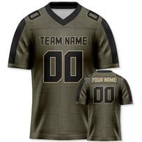 Custom Camo American Football Jersey Personalized Name Number Camouflage Football Team Shirt for Women Men Kids 5XL gray