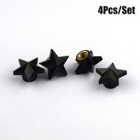 Universal Pentagram Tire Valve Stem Caps Dustproof Protective Covers 4Pcs Set For Car Motorcycle Bicycle Wheel Auto Accessories Stem Caps1
