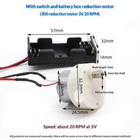 Mini „pasidaryk pats“ elektroninio variklio grandinių modelių rinkinys Juodas Baltas 130 variklio rinkinys Su 2XAA baterijų laikikliu ir jungikliu 16500 aps./min.
