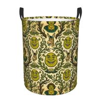 Ogre Shrek Cartoon Laundry Hamper Large Storage Basket Kids Nursery Toy Organizer One Size beige