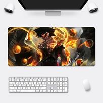 Anime Goku DDragons Balls Mousepad HD Printing Computer Gamers Locking Edge Nonslip Mouse Pad XXLcm Keyboard PC Desk Pad 30x80x0.2cm