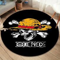 One Piece Straw Hat Pirates Round Area Rug Carpet Rug For Living Room Bedroom Sofa Playroom Decor Nonslip Floor Mat 150cmx150cm