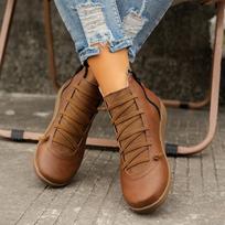 Fashionable Plus Size Women's Martin Boots With Waterproof And Slip Resistant Features 36