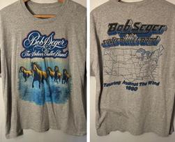 2 sides Touring Against The Wind Bob Seger Shirt Sport Gray Unisex S-5XL E1268 Unisex T-Shirt XXXL