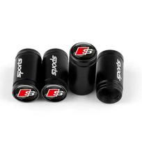 2026 Hot 4Pc Car Wheel Tire Valve Caps Metal Stem Cover Accessories For Audi A3 A4 B8 8P 8V A6 C7 A5 Q5 B7 B6 SLINE QUTTRO RS Q3 Q7 S3 S4