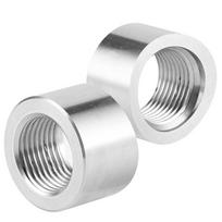2PCS Oxygen Sensor Bung Stainless Steel SS304 M18 x 1.5 Internal Thread Notched O2 Oxygen Sensor Accessory white