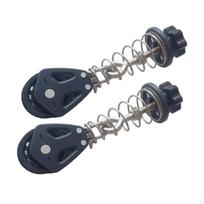 2Pcs Pilates Reformer Pulley Spring Rope Clamp,Part,Component for Sitting Box Fitness Exercise gray