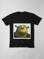2024 Naujas Mados Aukštos Kokybės Dank Shrek Marškinėliai Didelio Dydžio 100% Medvilnė Dank Meme Dank Meme Memai Juokingi vyriški dovanos L black