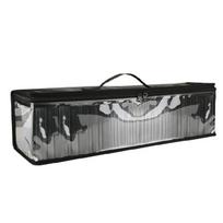 Užtraukiamas permatomas CD laikiklis, organizatorius 52x14x13cm, 50 dėklų, atsparus plyšimui, vandeniui atsparus laikymo krepšys namų naudojimui 1 black