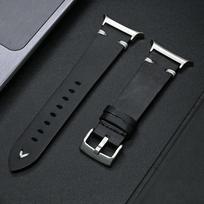 Luxury Leather Band for Samsung Galaxy Ultra Watch 47mm No Gap Business Bracelet Band for GALAXY WATCH ULTRA 47 Curved End Strap Galaxy Watch Ultra brown