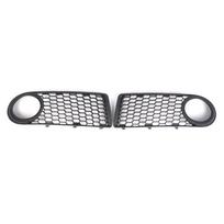 Car Exterior Left Right Front Bumper Grilles Foglight Lower Grilles Lamp Frame Cover for 1C0807683A 1C0807684A 2006-2010 white